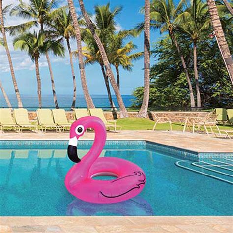 Big Mouth Toys Pink Flamingo Pool Float Inflates To Over 4ft Wide B00v8749my 2 Kmd Direct