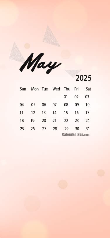 May 2025 Calendar Phone Wallpaper Moyna Tiffani