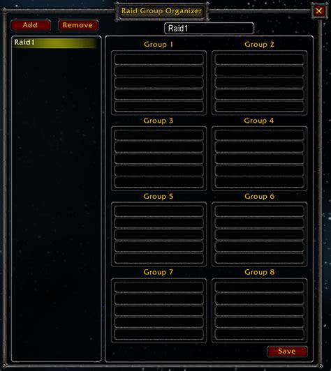 Raid Group Organizer Gallery World Of Warcraft Addons CurseForge