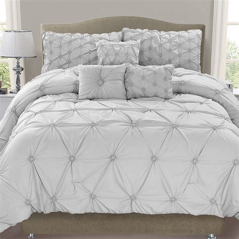 Luxury Cosmo 6 Piece Smocked Comforter Set Tanga