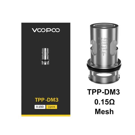 Voopoo TPP DM3 Coil 0 15 Ohm 3 Stück Elektronische Zigarette E