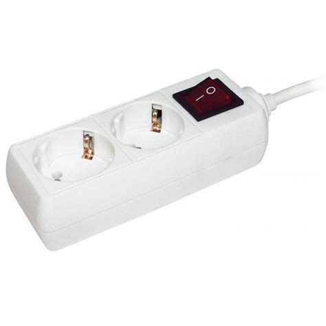 Удлинитель 2х3м с заземл. 16А IP20 У02К 2P+PE 250В 3х1 с выкл. WYP10-16 ...