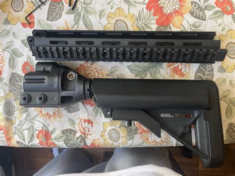 SOLD LCT LC3 AR Rail And Stock Adapter HopUp Airsoft