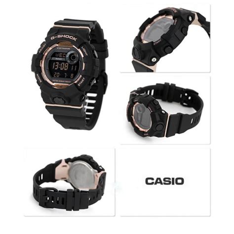 Official Warranty Casio G Shock Gmd B800 1 G Squad Step Tracker Bluetooth Black And Rose Gold