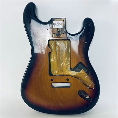 Tobacco Burst Alder Wood Strat Style Guitar Body Reverb