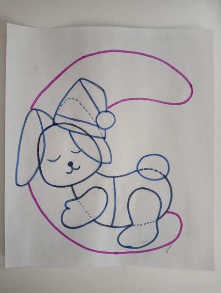 Выкройки для мобиля "Зайка на луне" и эскиз центрального модуля ...