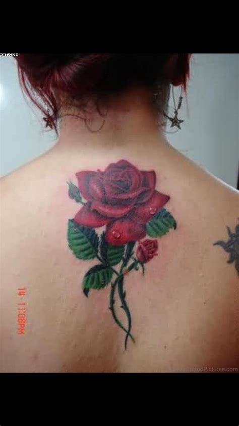 Татуировка роза на шее (76 фото)