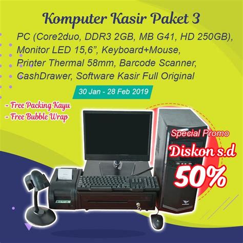 Jual Paket Komputer Alat Kasir Lengkap Di Lapak Muzafirstore Bukalapak