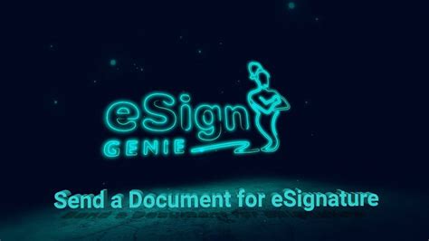 Sending Your 1st Document For A Digital Signture With ESign Genie YouTube