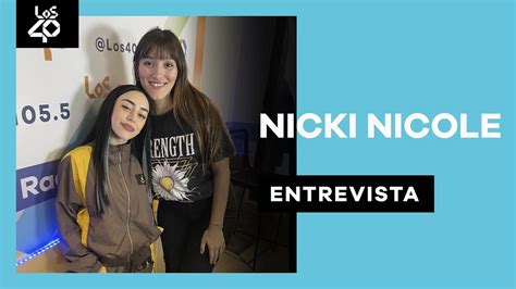 Nicki Nicole en LOS40 Sentía que tenía que sanar a través de la