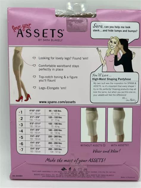 New Love Your Assets Sara Blakely Nude Shaping Pantyhose Super Control Size Picclick Uk