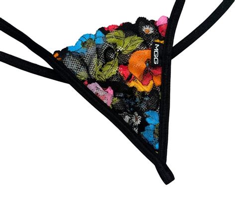 Wildflowers Lace G String Lingerie Micro Gigi