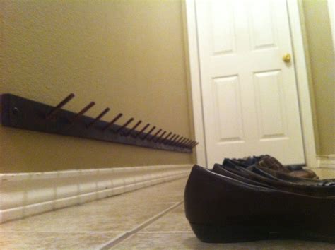 how to install a shoe rack