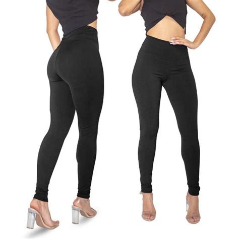 Kit 2 Calças Legging Suplex Feminina Moda Fitness Academia Bazar na