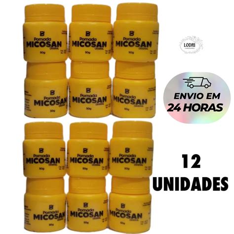 Pomada Micosan Original 50g Kit 12 Unidades Clareador De Manchas