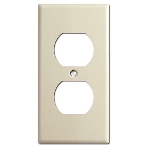 1 75 Narrow Duplex Electrical Outlet Cover Plate Ivory