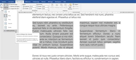 Mettre Du Texte En Colonnes Dans Word