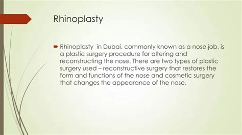 Ppt Rhinoplasty Powerpoint Presentation Free Download Id 10989670