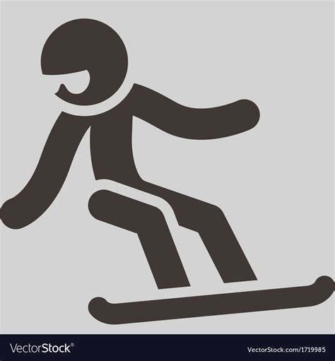 Snowboard Icon Royalty Free Vector Image Vectorstock