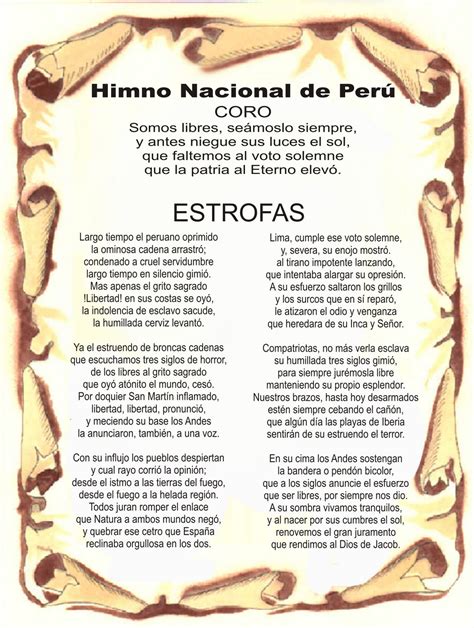 Himno de venezuela en pergamino - Imagui