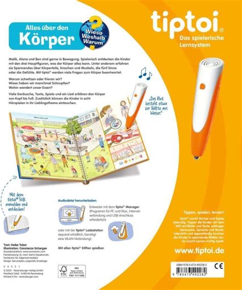 Ravensburger tiptoi Buch: Wieso? Weshalb? Warum?: Alles über den Körper ...