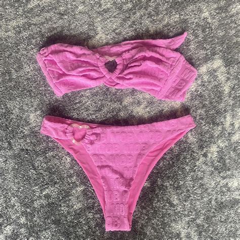 Strawberry Milk Mob Dolla Holla Bikini Set Both Size Depop