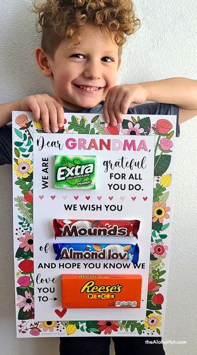 How To Make A Candy Bar Poster And Candy Bar Card For Mothers Day