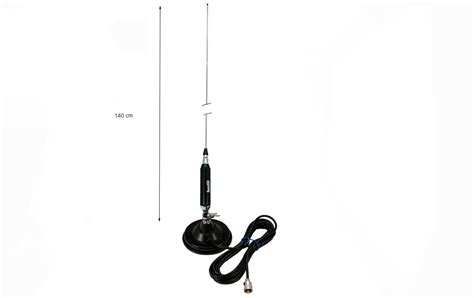 LEMM AT1231 Magnetic Antena Base Iman 12 Cm CB 27 Mhz Longitud 140 Cm