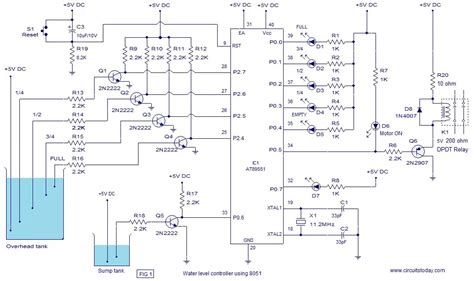 Automatic Water Level Controller Circuit Diagram Circuit Diagram