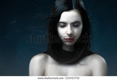 Beautiful Woman Eyes Closed Naked Over Royalty Free Licensable Stock Illustrations