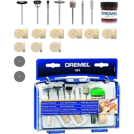 Dremel Kit Pollisage Coffret Avec Accessoires De Nettoyage Et