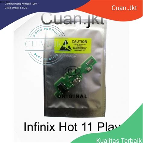 Jual Papan Cas Konektor Infinix Hot Play Include Mic Jack Audio Lubang Headset Komponen