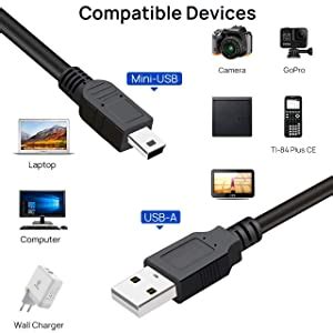 Amazon SaiTech IT 10 Pack USB 2 0 A To Mini 5 Pin B Charging Cable