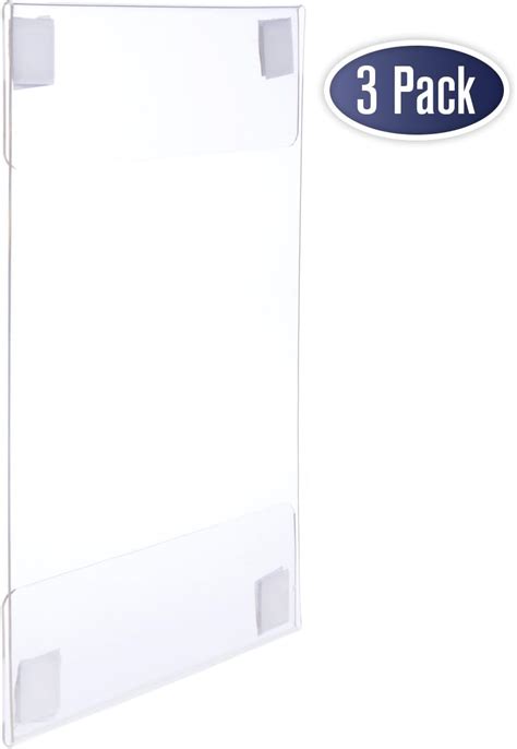 Acrylic Sign Holder With Velcro Adhesive X Inches Portrait Or