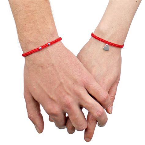 Pulseras Hilo Rojo Del Destino Carta Personalizada Regalo Para Novios