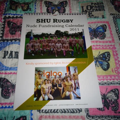 Shu Rugby Nude Fundraising Official A Small Calendar Squad Sport