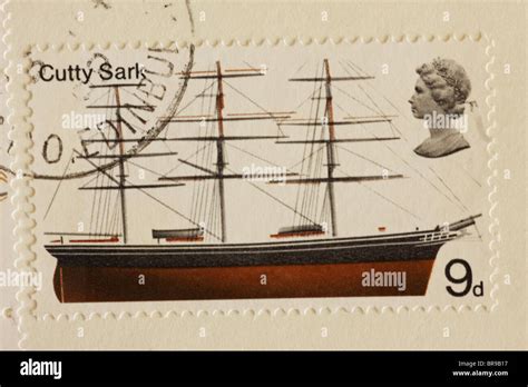 British Ships Commemoration Stamp Cutty Sark 1969 Stock Photo Alamy
