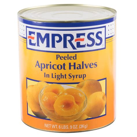 10 Can Peeled Apricot Halves In Light Syrup