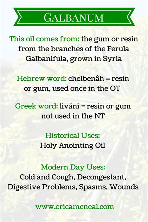 Galbanum - trade and production
