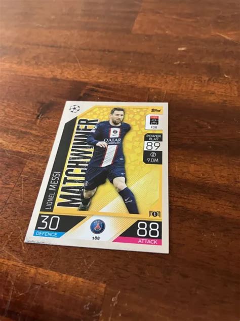 MATCH ATTAX CHAMPIONS League 22 23 Parigi PSG Lionel Messi