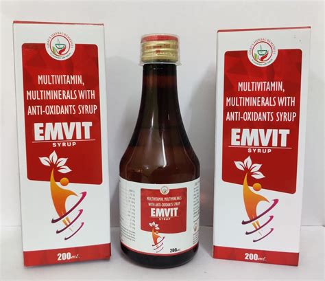 Emvit Multivitamin Syrup 200ml At Rs 22bottle Vitamin B Complex