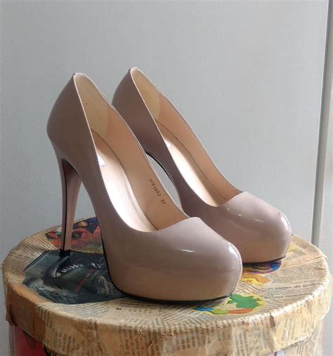 Scarpin Nude Meia Pata Sapato Feminino Jorge Alex Usado Enjoei