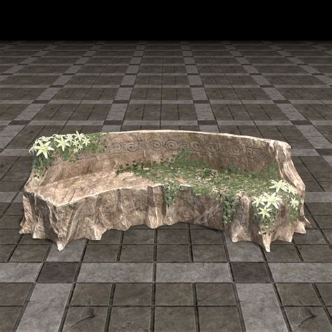 Online Druidic Bench Ivy Curved Stone The Unofficial Elder Scrolls