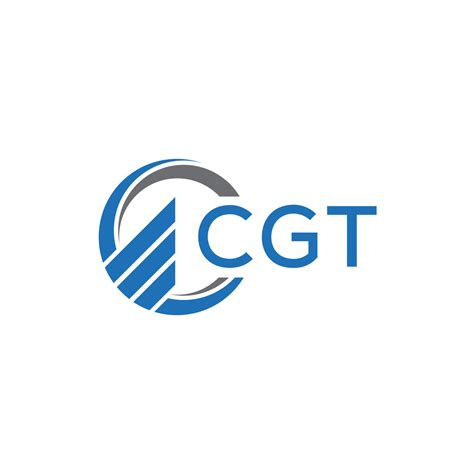 CGT Flat Accounting Logo Design On White Background CGT Creative