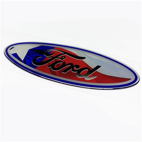 Adesivo Ford Oval Traseiro F 250 1999 2011 Bandeira Texas Resinado