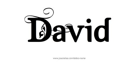 David Name Tattoo Designs | Tattoo