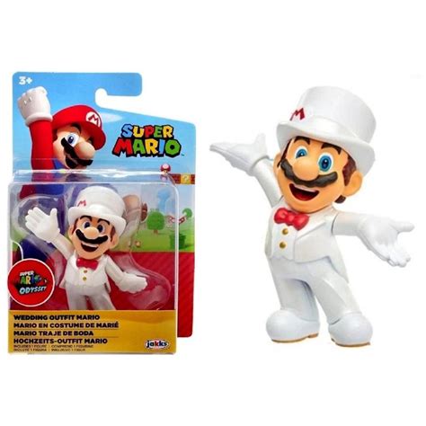 Mini Boneco Colecionável Mario Traje de Gala Super Mario Bros