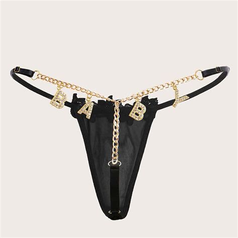 Benutzerdefinierte Tanga Bikini G Strings Tanga Kette Etsy De