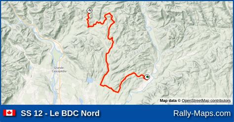 Ss Le Bdc Nord Stage Map Rallye Auto International Baie Des