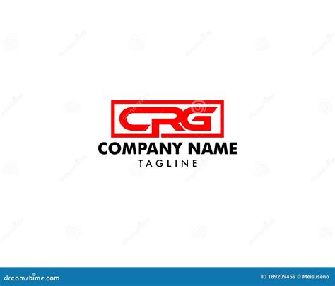 Initial Letter Crg Logo Template Design Stock Vector Illustration Of